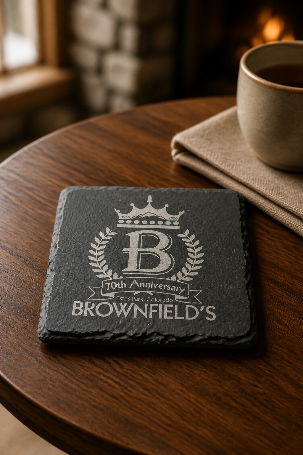 Coaster - Slate Brownfield's 70th Anniversary
