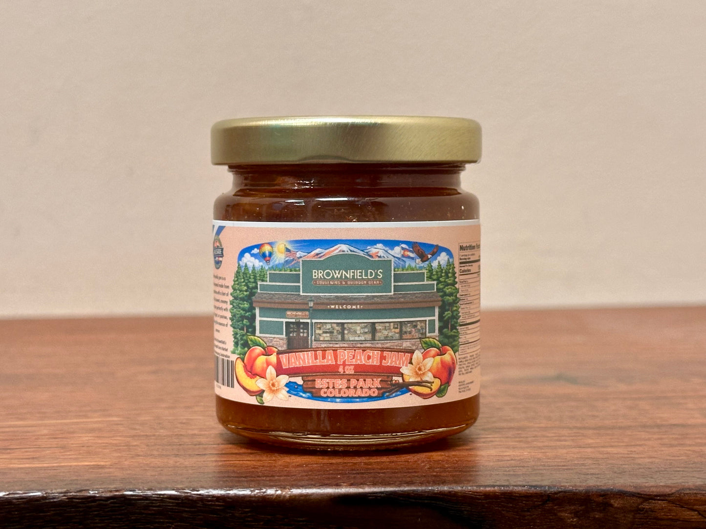 Jam - Peach Vanilla 4 oz. Jam
