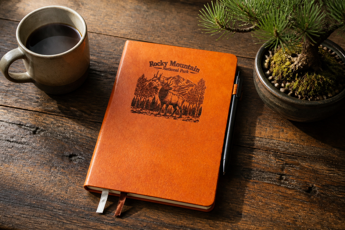Journal - Leatherette RMNP Elk