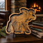 Tray Wooden - Moose