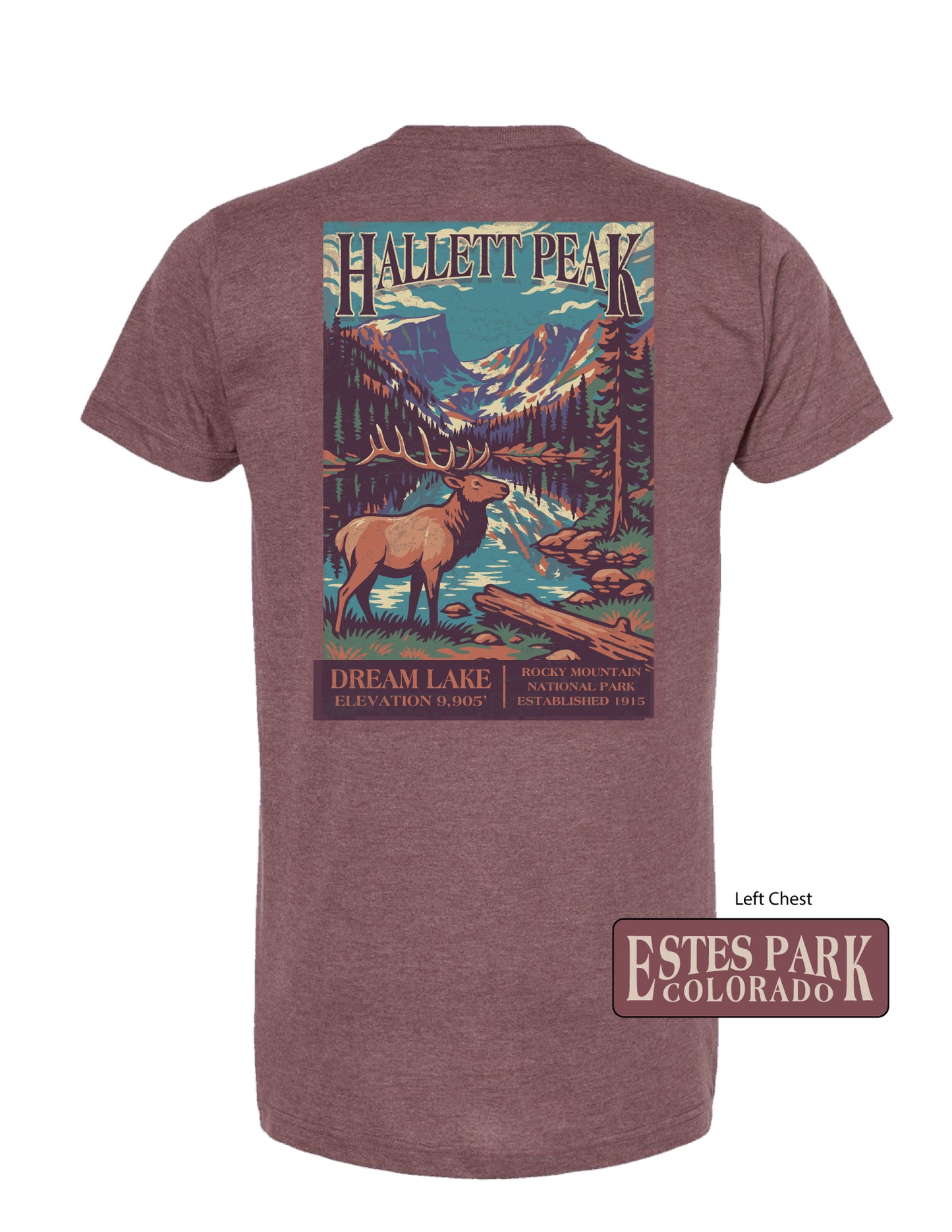 Warm Lakeside Hallett Peak Tee