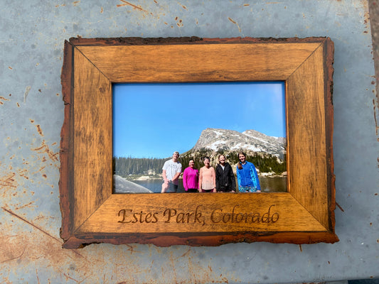 Wood Picture Frame - 4x6 Horizontal Estes Park