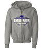 Hubcap Bear Kids Zip Hood - Graphite