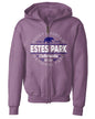 Hubcap Bear Kids Zip Hood - Lavender