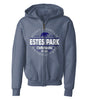 Hubcap Bear Kids Zip Hood - Steel Blue
