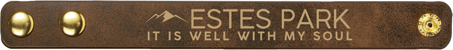 Bracelet Leatherette - It is Well with my Soul